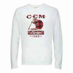 Cheapest 👏 Shirts Men's CCM Lumberyard Mascot Long Sleeve 👚 Shirt 😀